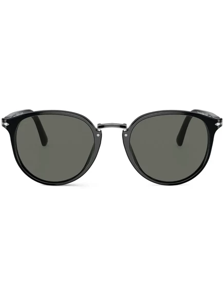 Мужские круглые солнцезащитные очки Persol, черные