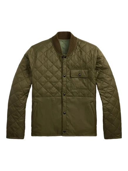 Мужская стеганая куртка Ralph Lauren RRL, оливковая