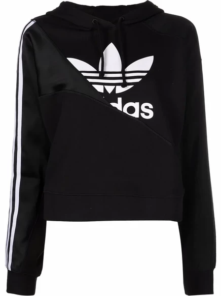Женское худи Adidas Adicolor Split Trefoil, черное