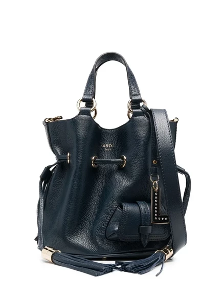 Кожаная сумка-ведро Lancel Premier Flirt из натуральной кожи blue