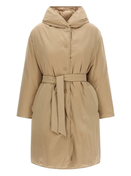 Женское двустороннее пуховое пальто Weekend Max Mara Banfy, бежевое