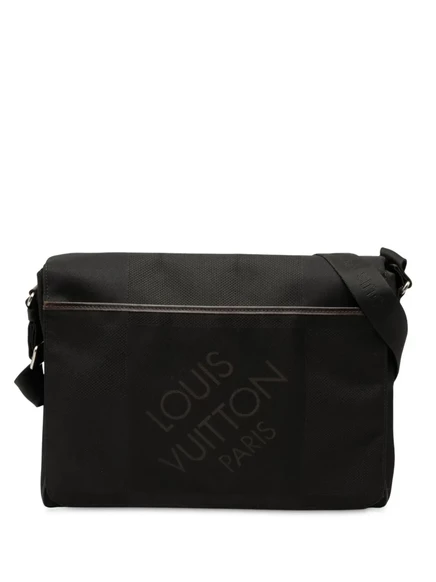 Сумка-мессенджер Louis Vuitton, бывшая в употреблении в 2008 году, от Damier Geant, сумка через плечо black