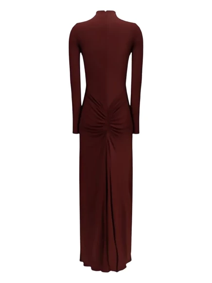 Женское платье Alaïa с застёжкой сзади, красное