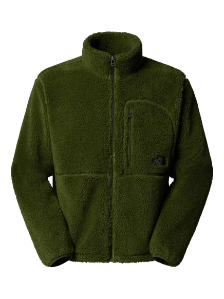 Мужская флисовая куртка The North Face на молнии, зеленая