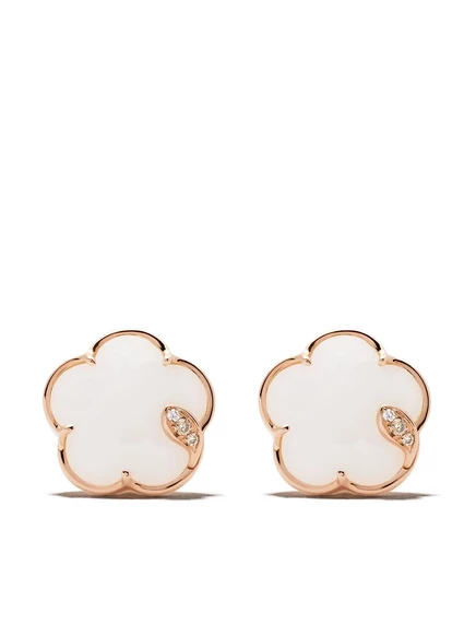Серьги Pasquale Bruni 18K с агатом и бриллиантами, розовые