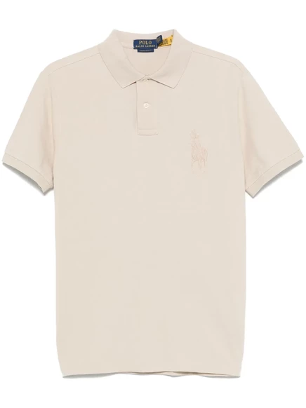 Мужская футболка-поло Polo Ralph Lauren Big Pony, бежевая