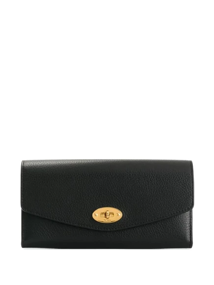 Женский кошелек mulberry на поворотном замке, черный