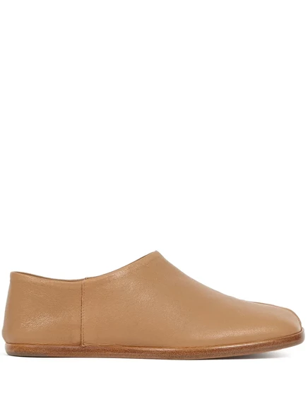Женские мюли Maison Margiela Tabi кожаные, бежевые