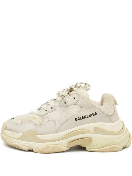 Женские кроссовки Balenciaga Pre-Owned Triple S, экрю