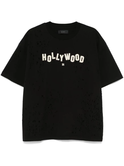 Мужская футболка Amiri Hollywood, черная
