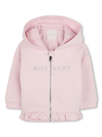 Детская худи Givenchy Kids с логотипом, розовая