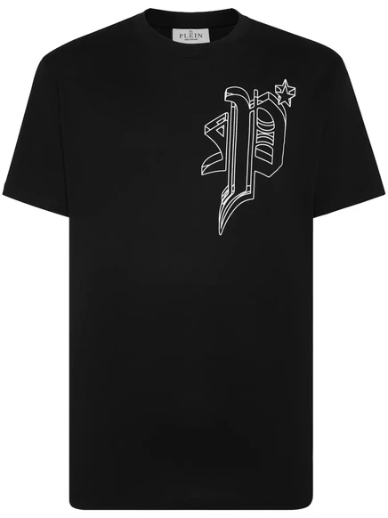 Мужская футболка Philipp Plein с черепом, черная