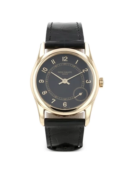 Мужские часы Patek Philippe Calatrava 33 мм, золото, черные