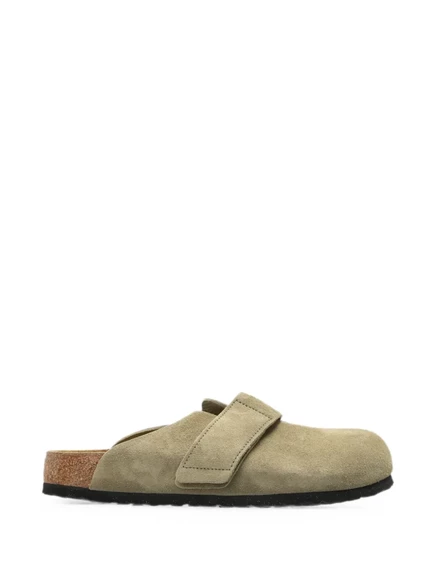 Мужские сабо Birkenstock Loma из замши, зеленые