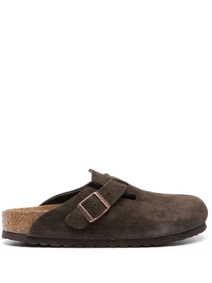 Унисекс сабо Birkenstock Boston замшевые, коричневые