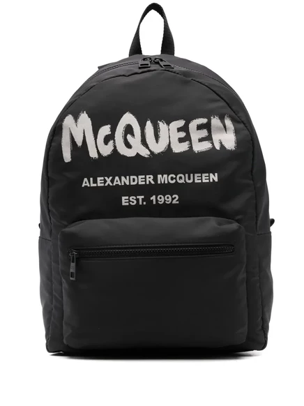 Мужской рюкзак Alexander McQueen Graffiti, черный