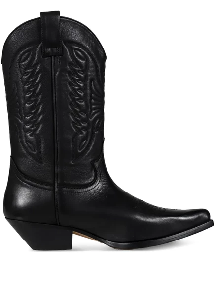 Мужские кожаные ботинки MM6 Maison Margiela, черные