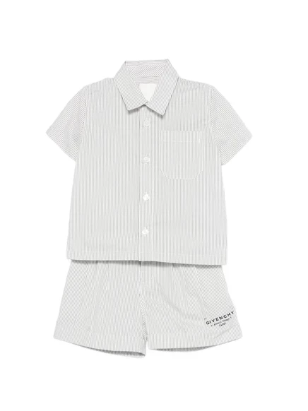 Детский комплект шорт Givenchy Kids, 2 шт., белые в полоску
