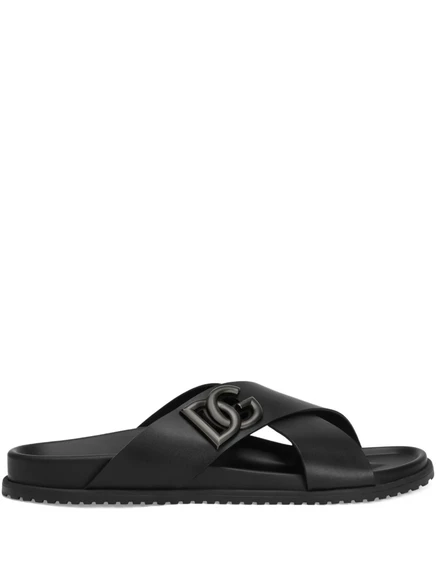 Мужские сандалии Dolce & Gabbana DG Logo, черные