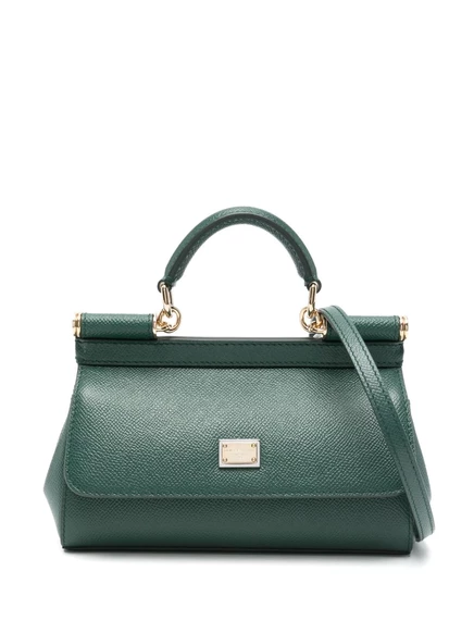 Маленькая сицилийская сумка-тоут Dolce & Gabbana green