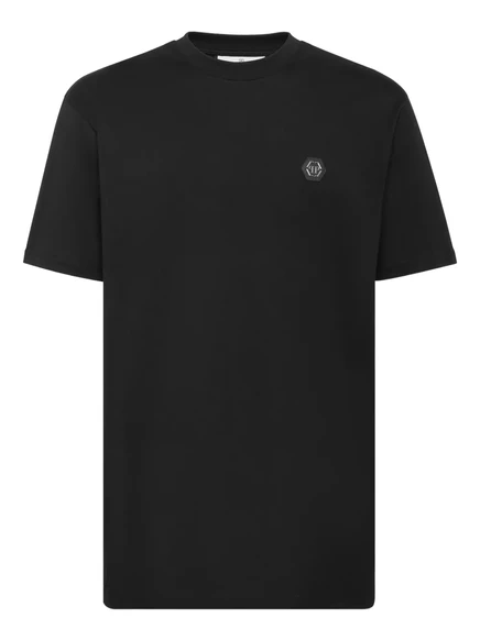 Мужская футболка Philipp Plein Gothic Plein со стразами, черная