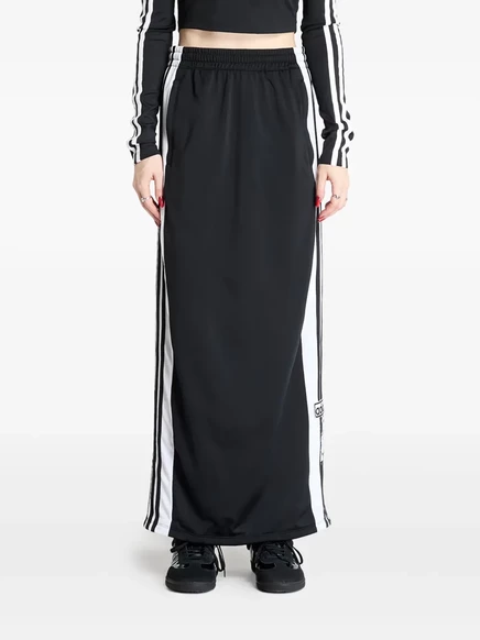 макси-юбка adidas Adibreak Adicolor в боковую полоску black