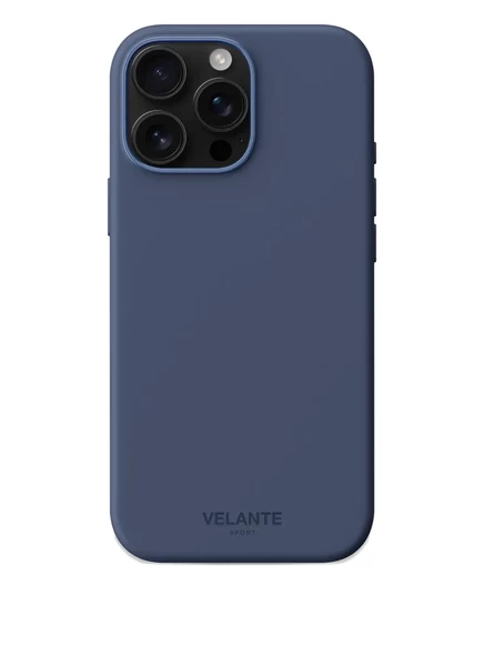 Чехол VELANTE MagSafe для iPhone 16 Pro Max, синий