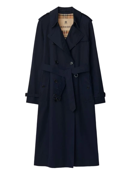 Женский тренч Burberry Waterloo двубортный, синий