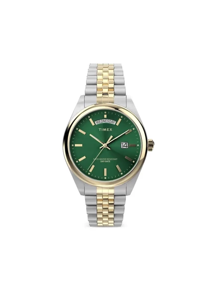 Мужские часы Timex Legacy 41 мм стальные, зеленый циферблат