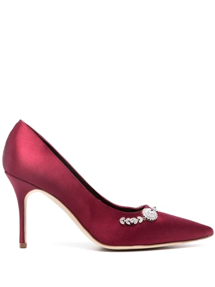 Насосы Manolo Blahnik 90 мм Lamik red