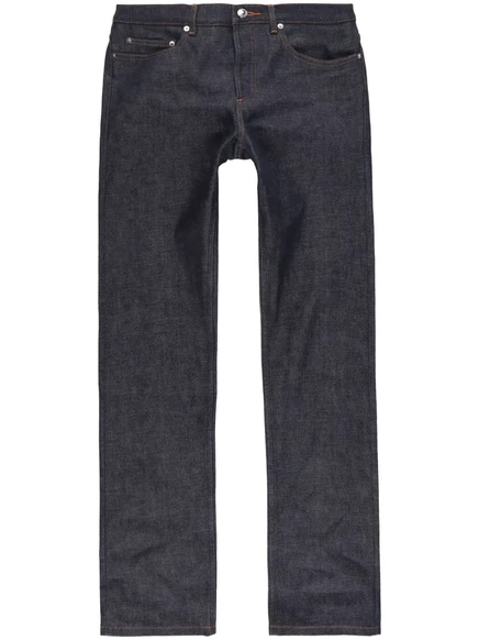 Мужские джинсы A.P.C. New Standard прямого кроя, индиго