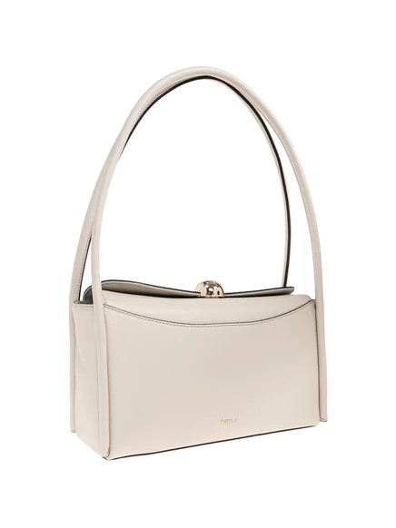 Кожаная сумка через плечо Furla medium Nicole нейтрального цвета