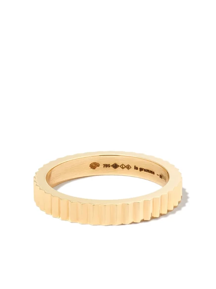 Мужское кольцо Le Gramme 18K гильоше, 4 г, золотое