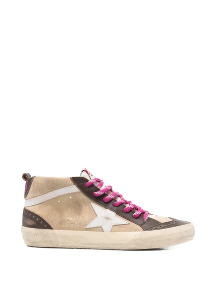 Женские высокие кеды Golden Goose, разноцветные