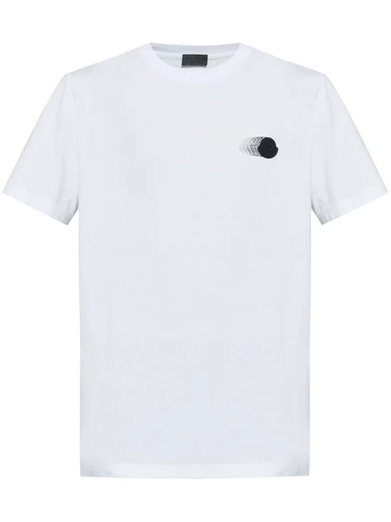 Футболка с нашивкой с логотипом Moncler  white