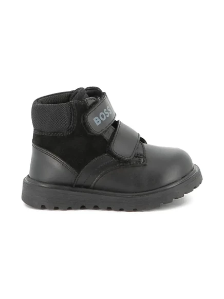Ботильоны BOSS Kidswear touch застегиваются на ремешок black