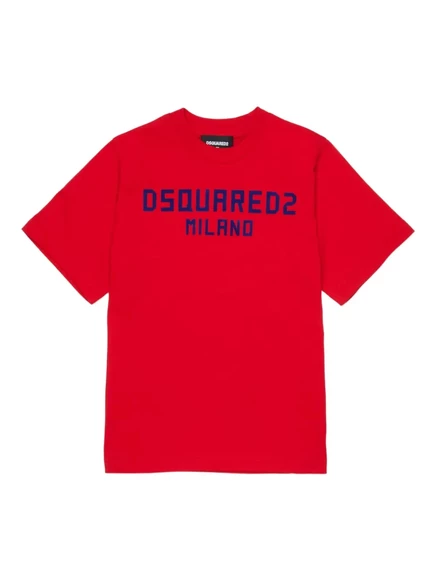 Детская футболка DSQUARED2 с логотипом, красная