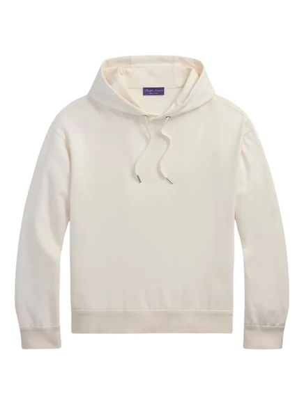 Мужское худи Ralph Lauren Purple Label с кулиской, кремовое
