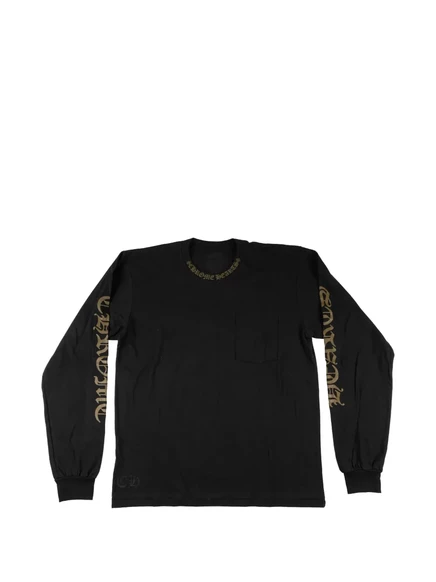 Мужской лонгслив Chrome Hearts с логотипом, черный