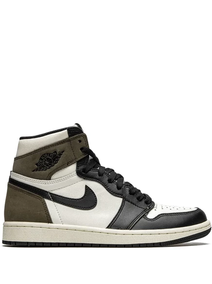 Мужские кроссовки Jordan 1 «Dark Mocha», бело-кофейные