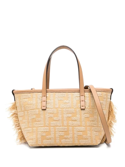 Женская сумка-тоут Fendi Mini Roll, светло-бежевая