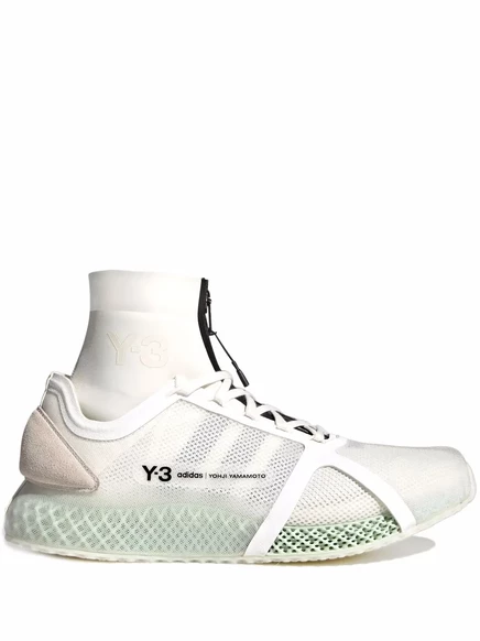 Унисекс высокие кроссовки Y-3 Runner 4D IOW, белые