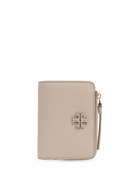 Женский кошелек Tory Burch с нашивкой логотипа, бежевый