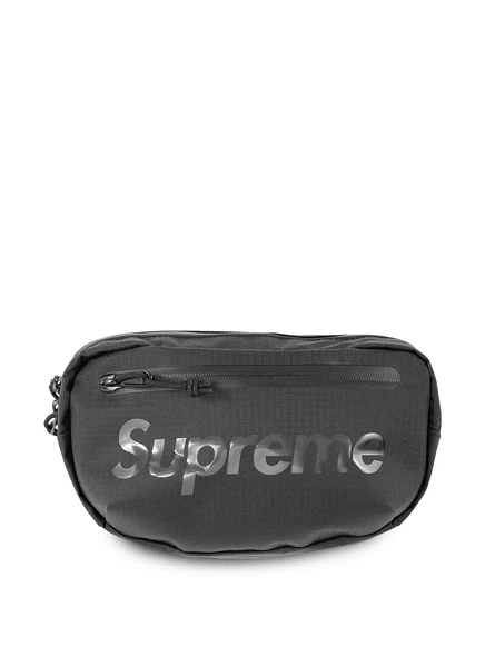 Поясная сумка Supreme с логотипом, черная