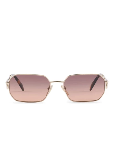 Женские очки Prada Eyewear Triangle, золотистые