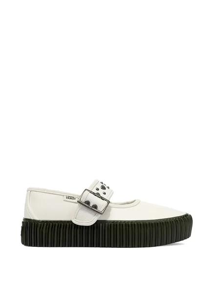 Женские слипоны Vans Creeper Mary Jane с заклепками, белые