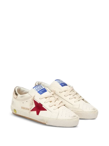 Кроссовки для девочек Golden Goose Kids со звездой, белые