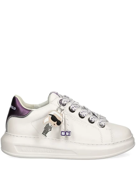 Кожаные кроссовки с подвеской Karl Lagerfeld Kapri Karl NFT white