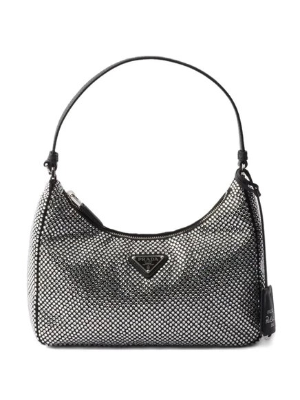Сумка через плечо Prada mini Re-Edition grey
