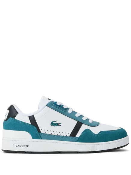 Кожаные кроссовки Lacoste с Т-образным вырезом white